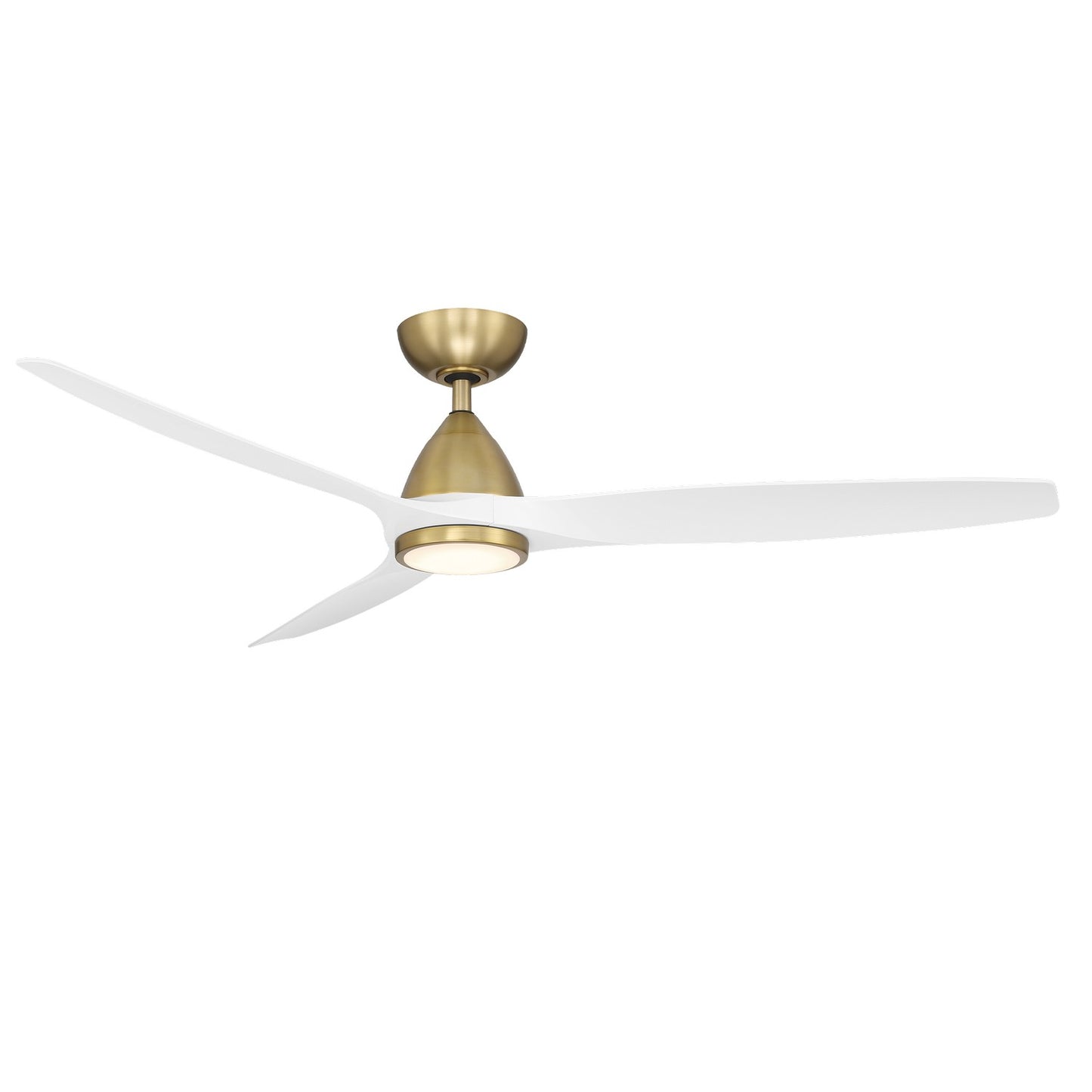 The Brass & White Skylark Fan