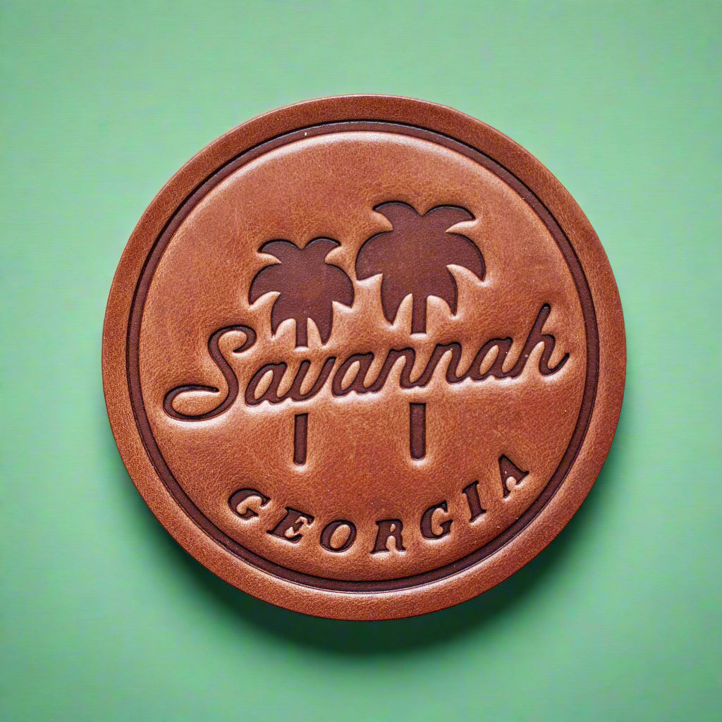 These hand-pressed leather coasters are cut from thick, premium harness leather that only gets better with age. Sold individually so your customers can mix, match, and gift a set that feels perfectly personal.