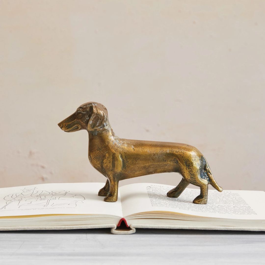 FaveCastAluminumDachshundMaximalistDecorHomeDesignAnimalDogMom