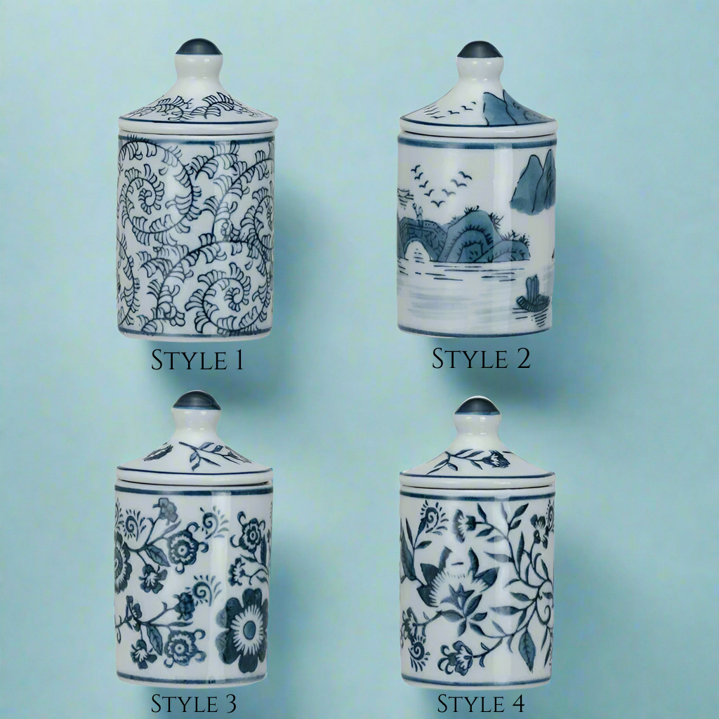 Indigo Charm Spice Jar