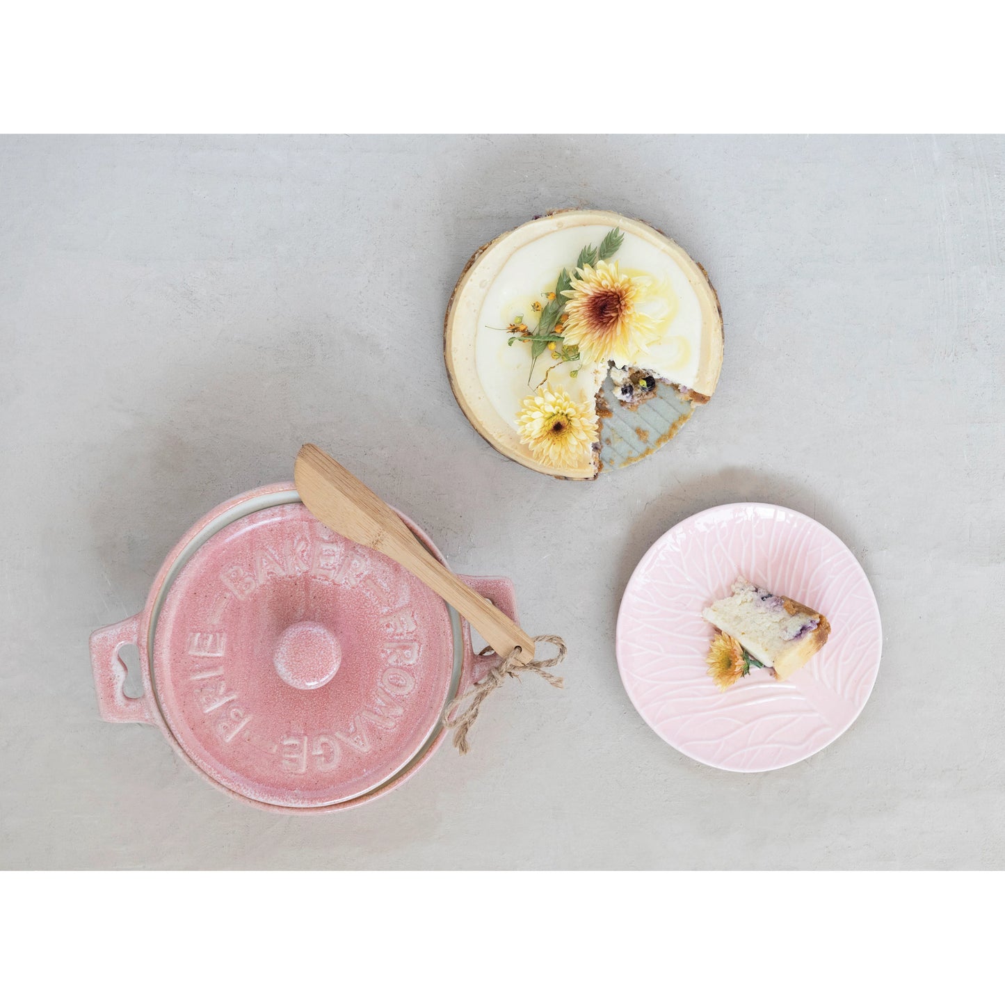 Rosé Brie Baker Set
