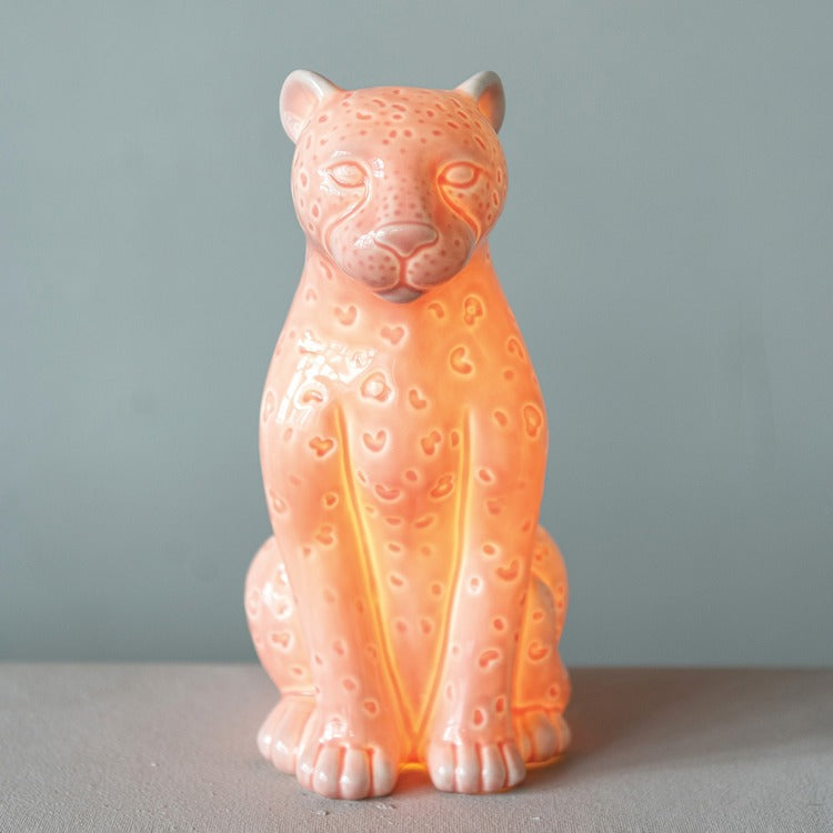 Jungle Leopard Table Lamp