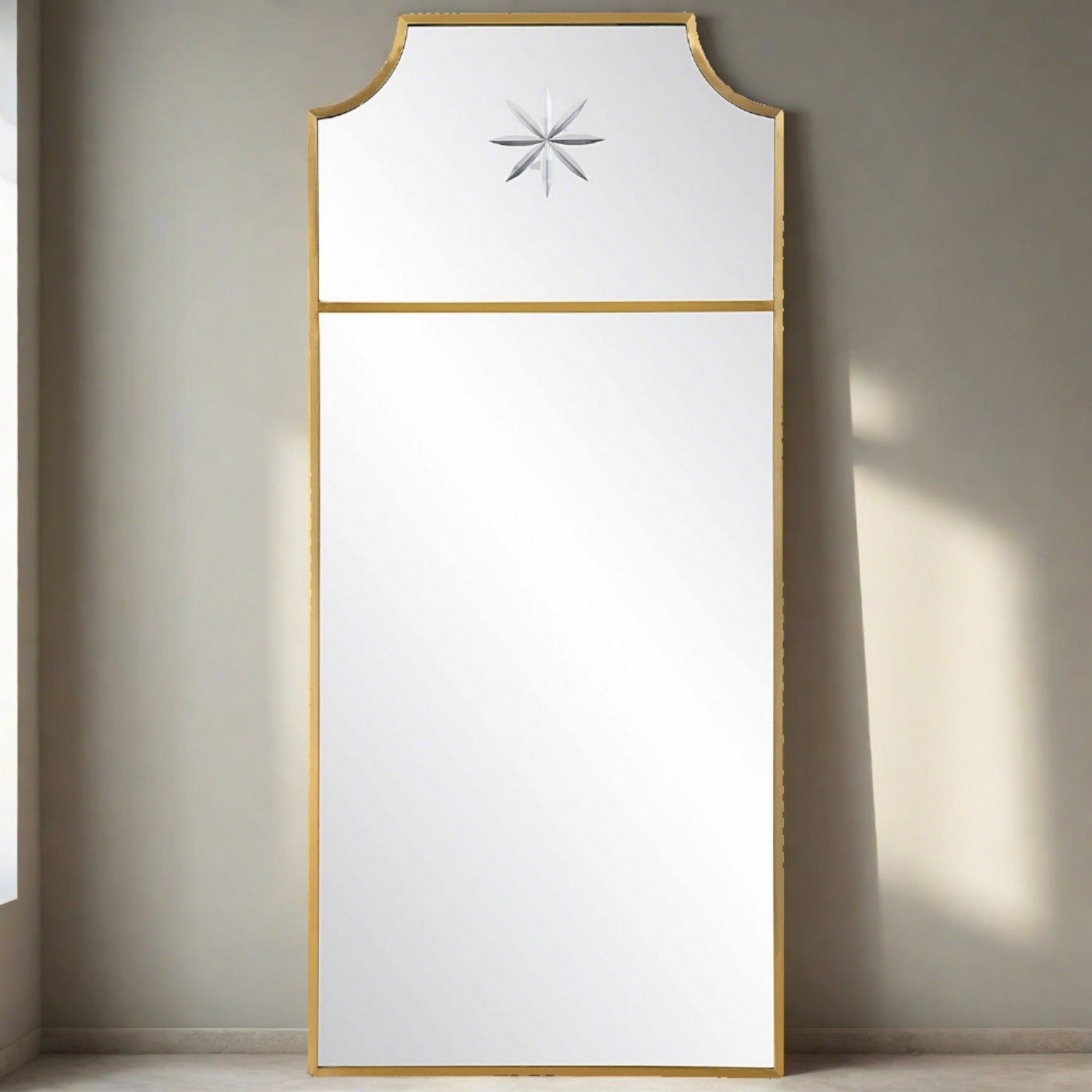 Caddington Mirror by Uttermost in Satin Brushed Brass Finish (09748)