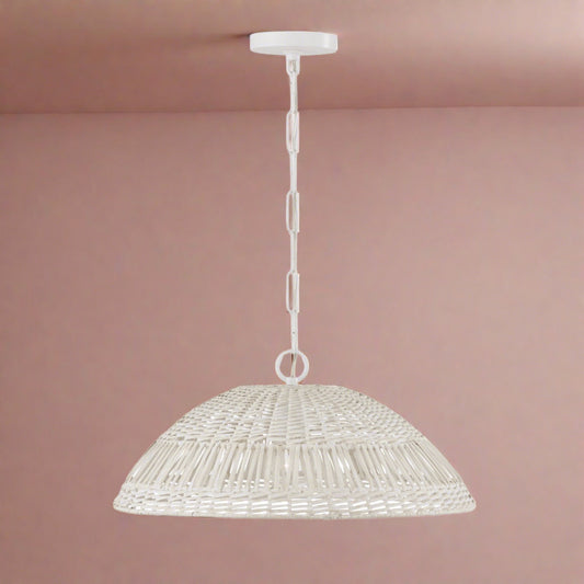 Naomi One Light Pendant by Capital Lighting in Chalk White Finish (347511HH)