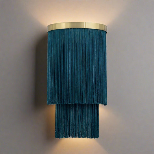 Cabaret Two Light Wall Sconce by Regina Andrew in Natural Brass Finish (15-1220BLU)