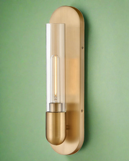 Tully LED Wall Sconce by Lark in Lacquered Brass Finish (83470LCB)