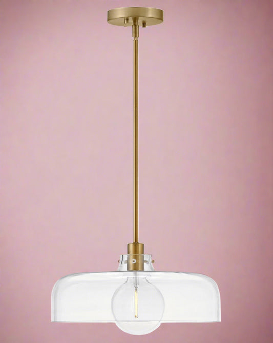 Maisie LED Pendant by Lark in Lacquered Brass Finish (83497LCB)