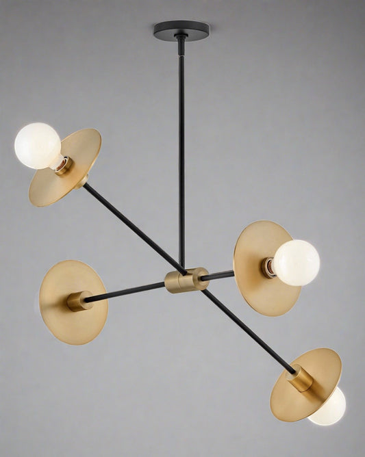 Lulu LED Chandelier by Lark in Lacquered Brass Finish (83885LCB)