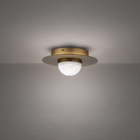 Landed LED Flush Mount by Modern Forms in Aged Brass Finish (FM-16412-AB)