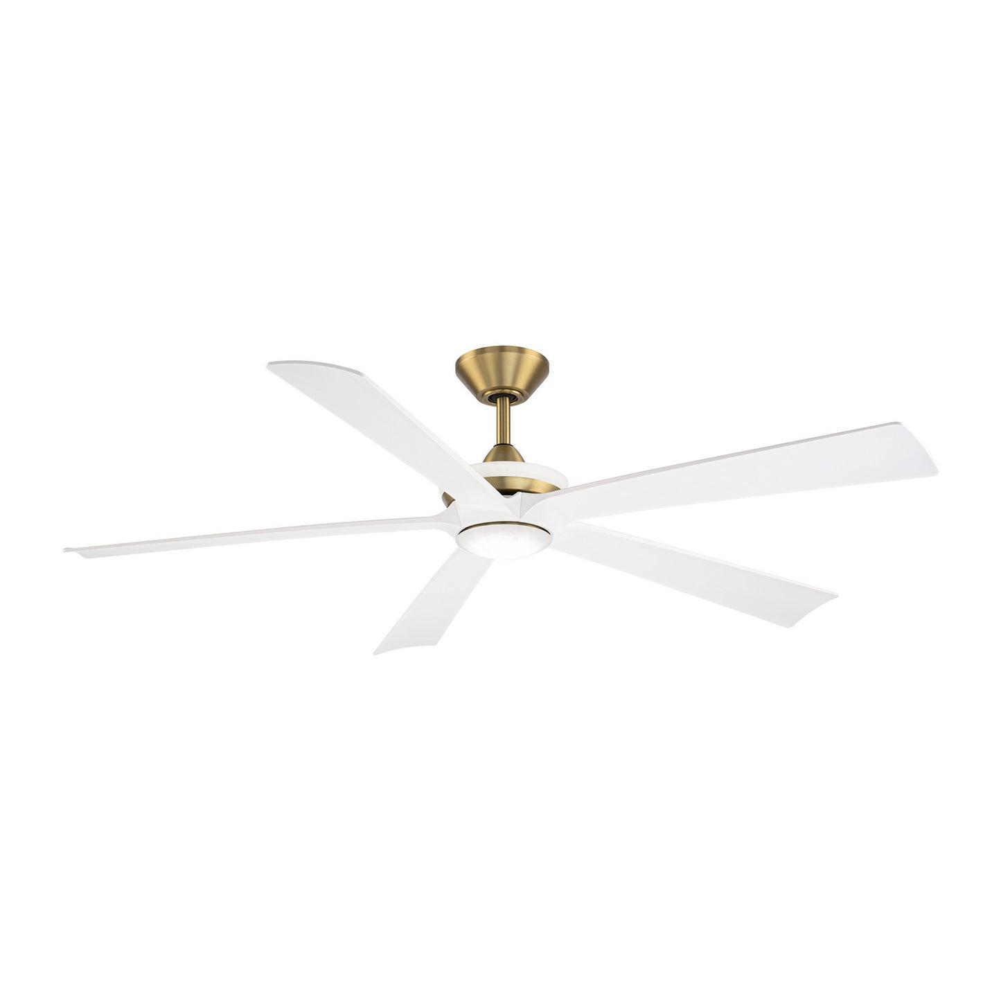 The Brass & White Crown Fan