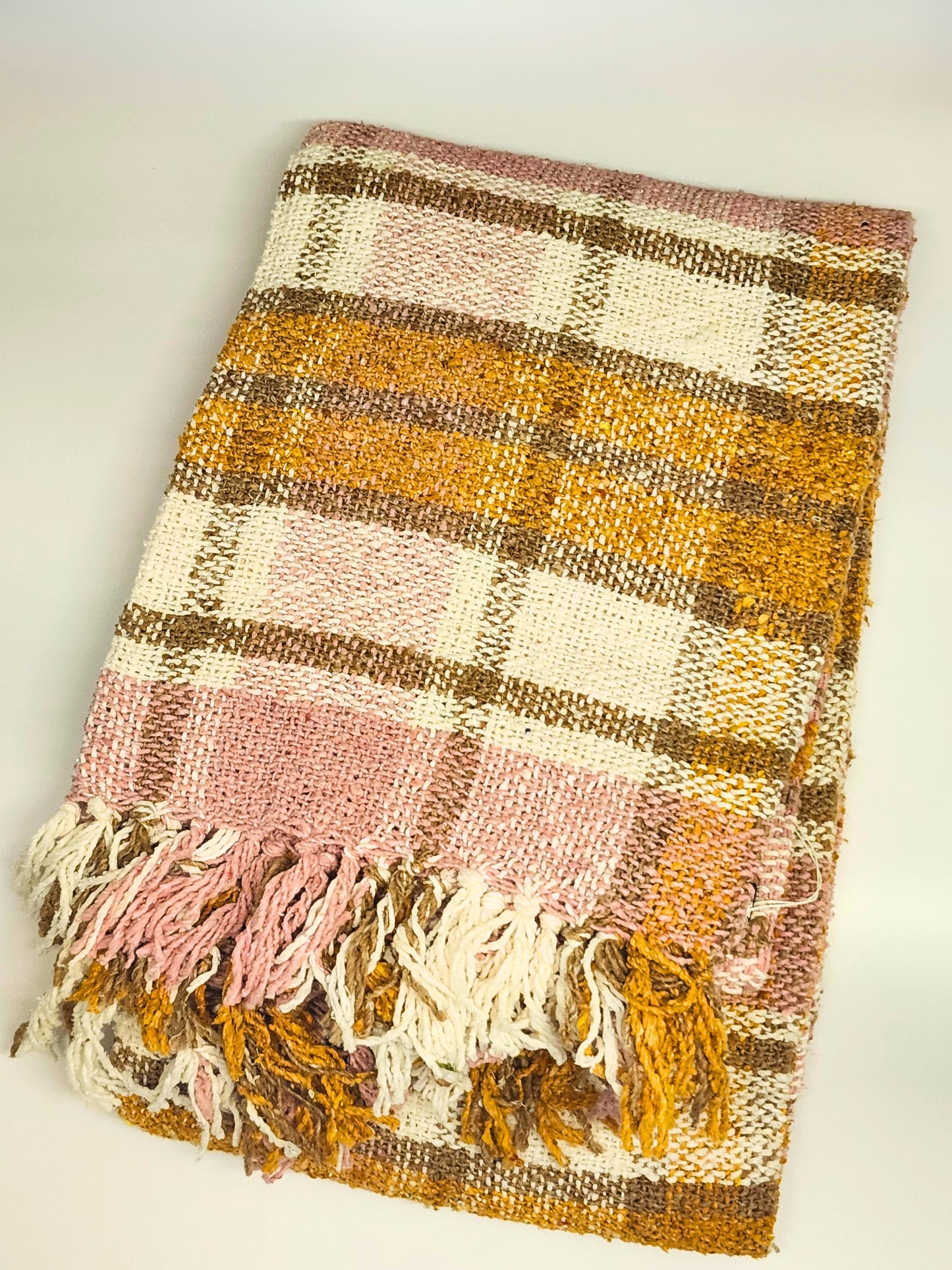 Brunch Plaid Recycled Throw Blanket