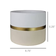 Goldie Cachepot Cement Putty Large