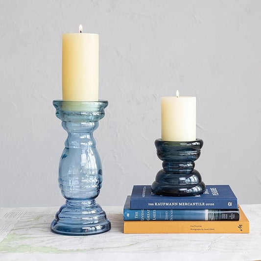 Navy Blue Candleholder
