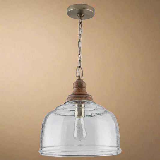 Julian One Light Pendant by Capital Lighting in Grey Wash Finish (330318GY)