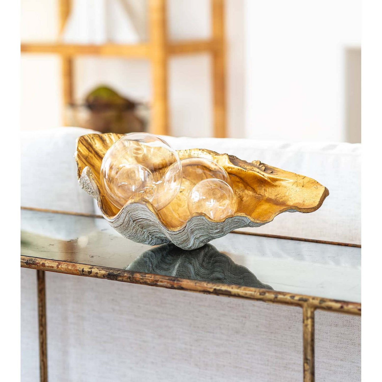 Gold Lined Clam Bowl