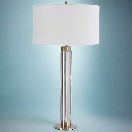 Davies One Light Table Lamp by Uttermost in Antique Brass Finish (26361)