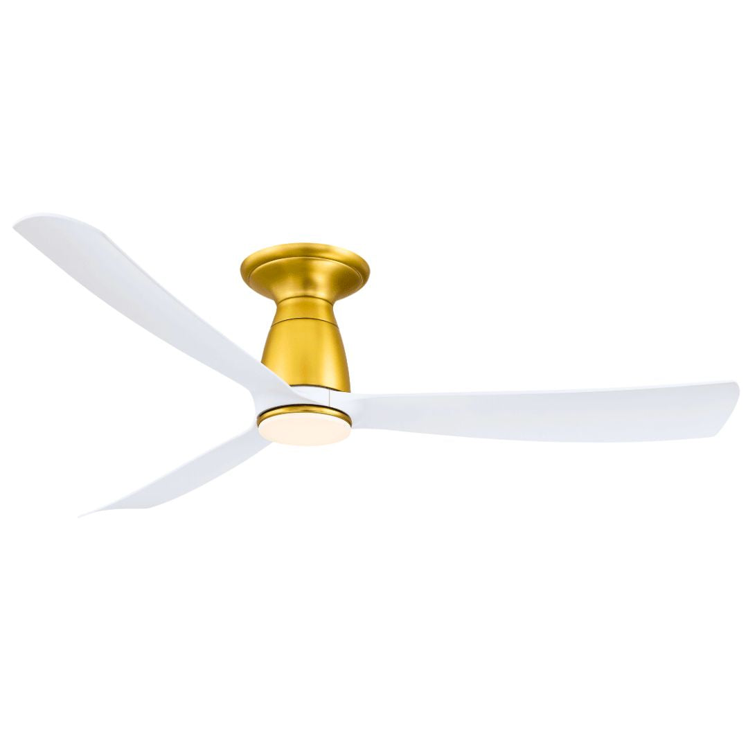 Kute 52" Brushed Satin Brass Ceiling Fan