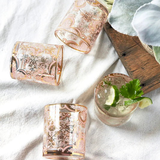 Bellisimio Blush Rocks Glass