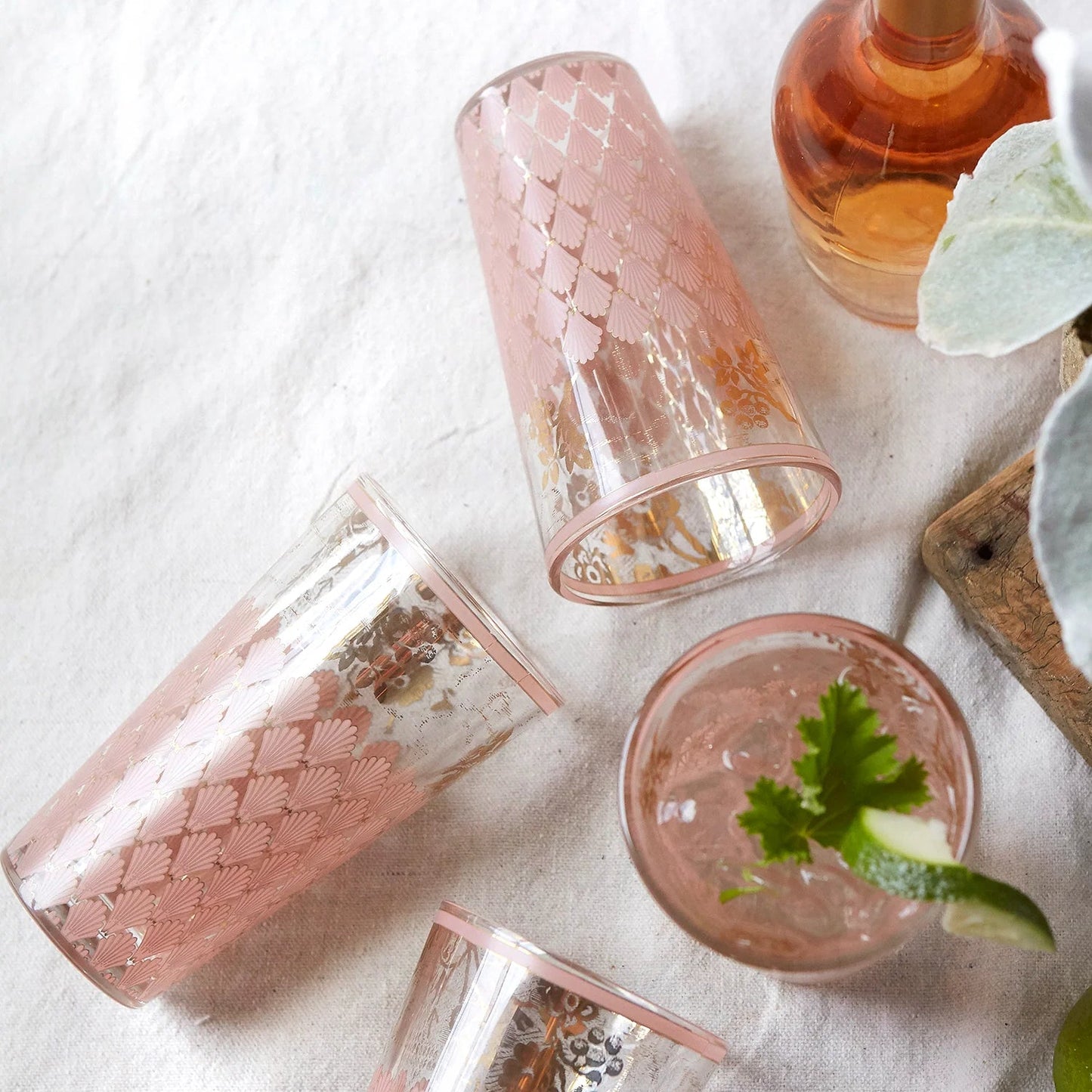 Naples Highball Blush Glass