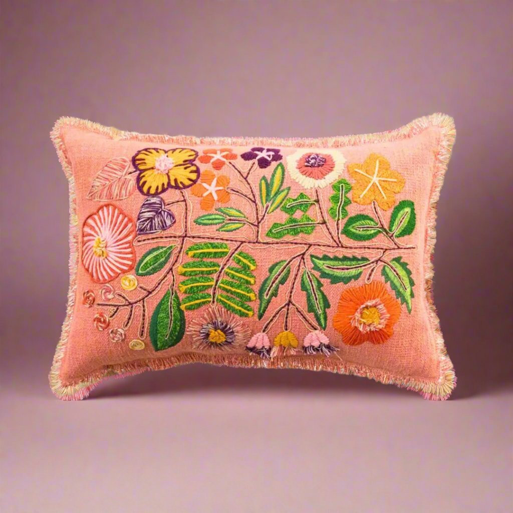 Pink-pillow-flowers-floral-maximalism-embroderied-pink-home-decor-silk-and-sand-gifts-holiday-gifts