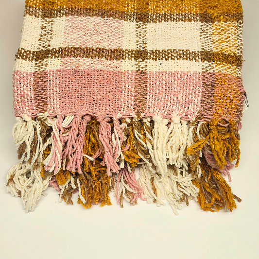 Brunch Plaid Recycled Throw Blanket