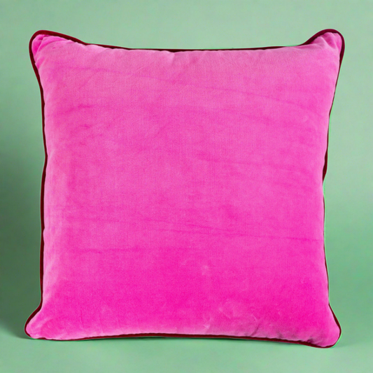 Maximalist Neon Pink Pillow