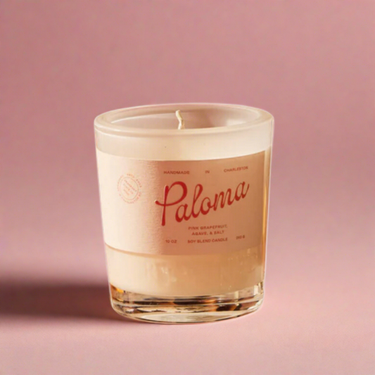 Immerse yourself in the sun-drenched allure of our Sun-Kissed Paloma Candle. Inspired by the iconic cocktail, this candle captures the essence of a leisurely afternoon in the tropics, where the air is filled with the tantalizing aroma of grapefruit and lime. With each gentle flicker, you'll be transported to a blissful oasis where the worries of the world melt away, and all that matters is the present moment.