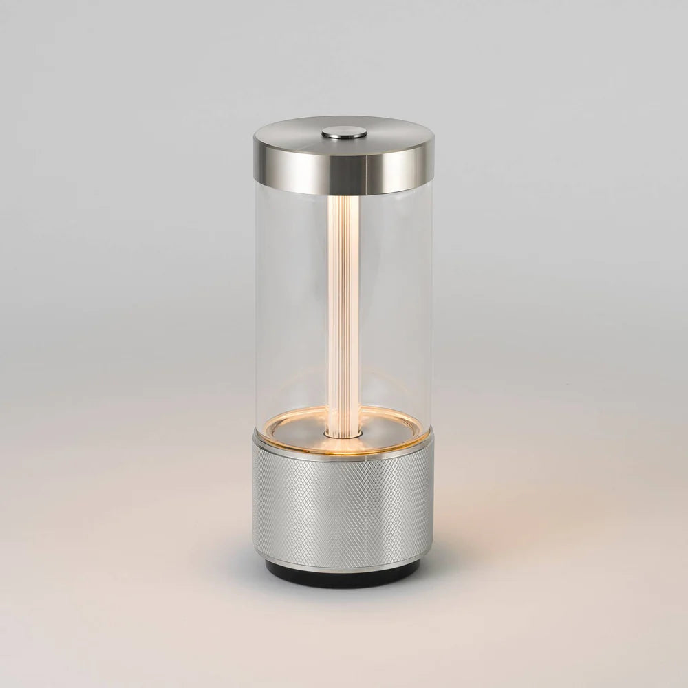 Portable Silver Table Lamp