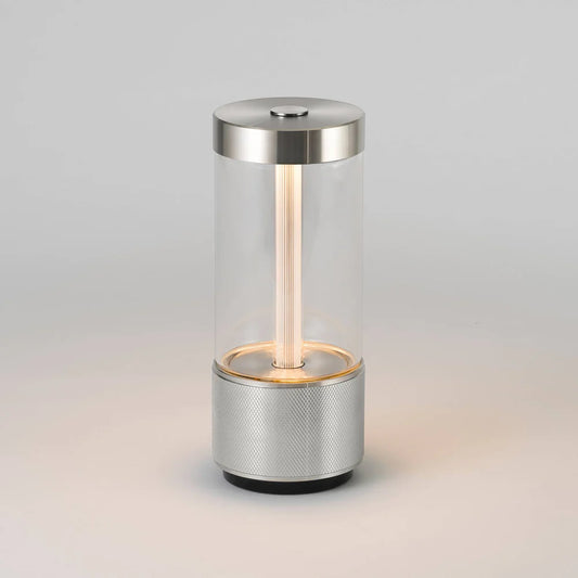 Portable Silver Table Lamp