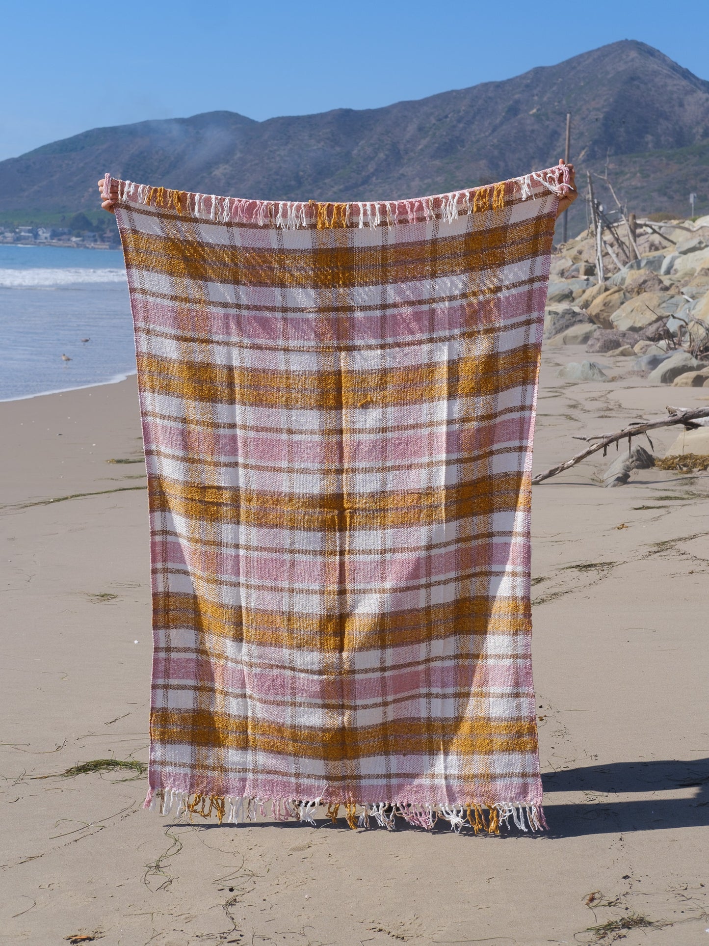 Brunch Plaid Sustainable Recycled Throw Blanket