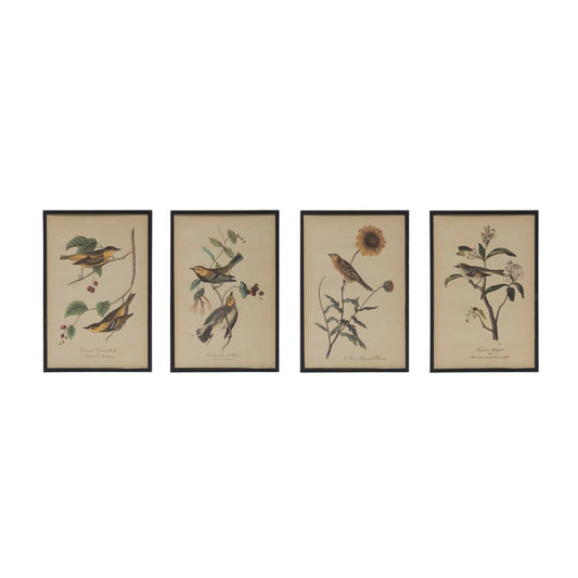 Framed Bird & Floral Picture Frame Set