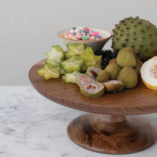 Acacia Wood Pedestal
