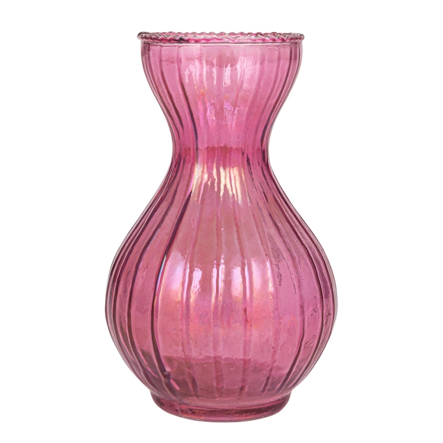 Debossed Glass Vases (Set of 4)