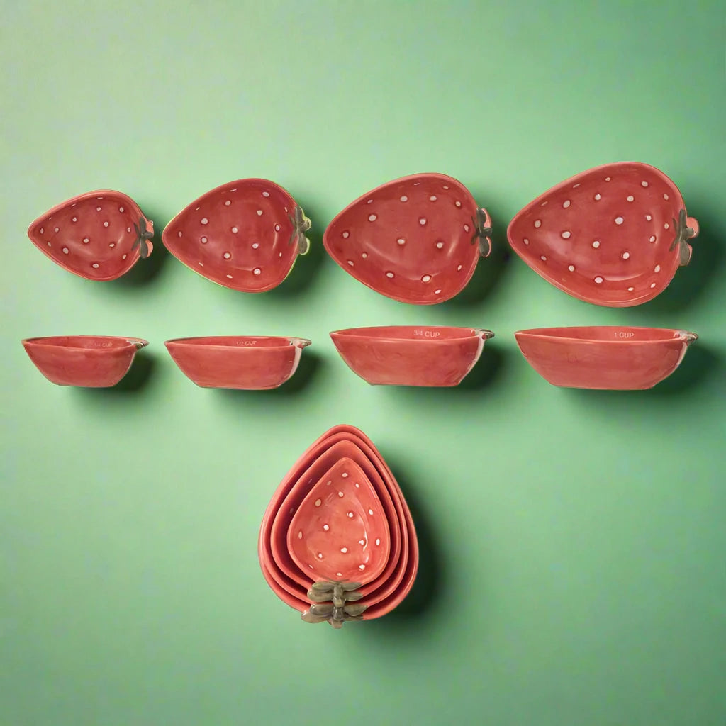 Strawberry Shaped Measuring Cups
