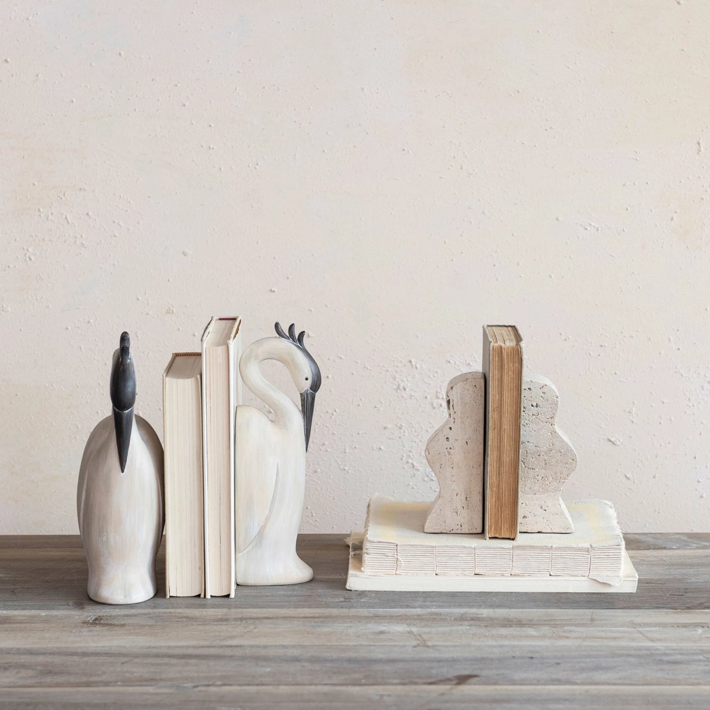 Heron Shaped Bookends