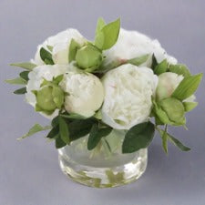 Garden Peony Bouquet & Vase