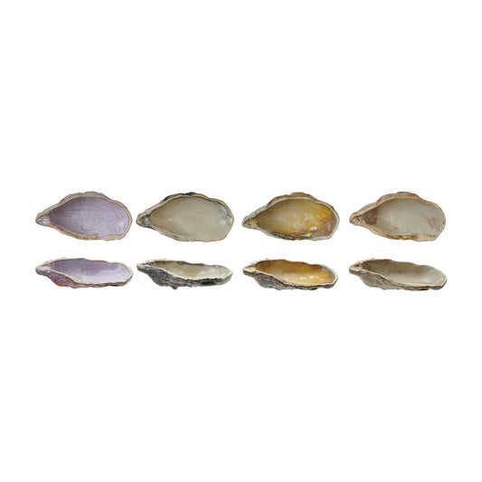 Colorful Stoneware Oyster Shell Shaped Dish